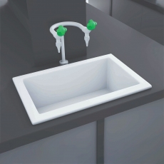 RAK Laboratory 3 Ceramic Belfast Kitchen Sink 1.0 Bowl 585mm L x 380mm W - Alpine White