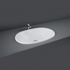 RAK Lily Inset Countertop Basin 460mm Wide - 0 Tap Hole