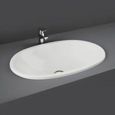 RAK Lily Inset Countertop Basin 460mm Wide - 0 Tap Hole