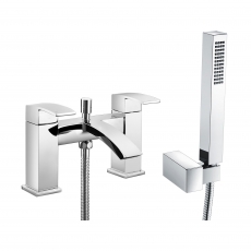 RAK Metropolitan Bath Shower Mixer with Shower Metropolitan Head and Hose - Chrome