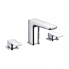 RAK Moon 3-Hole Bath Filler Tap Deck Mounted - Chrome