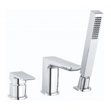 RAK Moon 3-Hole Bath Shower Mixer Tap Deck Mounted - Chrome