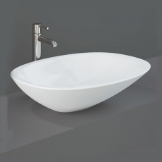 RAK Morning Sit-On Countertop Basin 540mm Wide - 0 Tap Hole