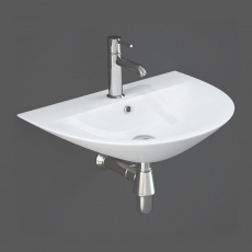 RAK Morning Wall Hung Basin 500mm Wide - 1 Tap Hole