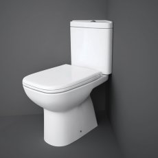 RAK Origin 62 Corner Full Access Close Coupled Toilet - PP Soft Close Seat