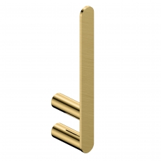 RAK Petit Round Spare Toilet Paper Holder - Brush Gold