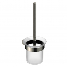 RAK Petit Round Toilet Brush Holder - Brushed Nickel