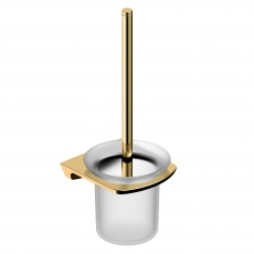 RAK Petit Square Toilet Brush Holder - Brush Gold