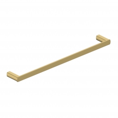 RAK Petit Square Single Towel Bar 470mm Wide - Brush Gold