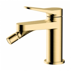 RAK Petit Round Bidet Mixer Tap - Brushed Gold