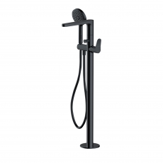 RAK Petit Round Freestanding Bath Shower Mixer Tap - Matt Black