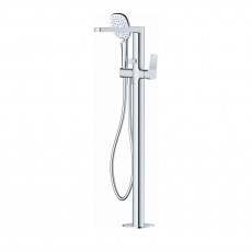 RAK Petit Square Freestanding Bath Shower Mixer Tap - Chrome