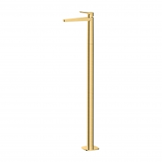 RAK Petit Square Freestanding Basin Mixer Tap - Brushed Gold