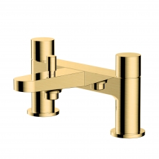 RAK Petit Round Bath Shower Mixer Tap Pillar Mounted - Brushed Gold