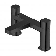 RAK Petit Square Bath Filler Tap Pillar Mounted - Matt Black
