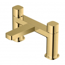 RAK Petit Square Bath Filler Tap Pillar Mounted - Brushed Gold