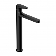 RAK Portofino Tall Basin Mixer Tap Without Waste - Matt Black
