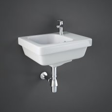 RAK Resort Right Handed Wall Hung Basin 360mm Wide - 1 Tap Hole
