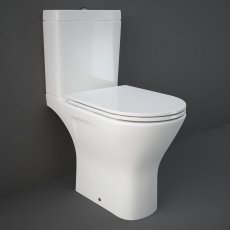 RAK Resort Maxi Rimless Close Coupled Full Access Toilet Pack - Sandwich Soft Close Seat