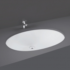RAK Rosa Inset Undermount Countertop Basin 570mm Wide - 0 Tap Hole