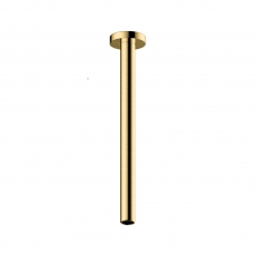 RAK Ceiling Mounted Shower Arm 300mm Length - Brushed Gold