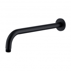 RAK Wall Mounted Round Shower Arm 300mm Length - Black