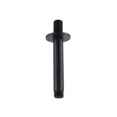 RAK Ceiling Mounted Round Shower Arm 120mm Length - Black