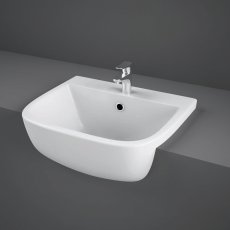 RAK Series 600 Semi-Recessed Basin 420mm Wide - 1 Tap Hole