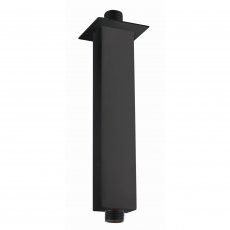 RAK Ceiling Mounted Square Shower Arm 250mm Length - Black