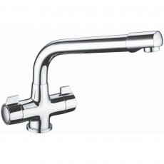 RAK Sofia Cruciform Kitchen Sink Mixer Tap Dual Handle - Chrome