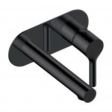 RAK Sorrento Wall Mounted Basin Mixer Tap with Back Plate - Matt Black