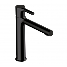 RAK Sorrento Medium Height Basin Mixer Tap Without Waste - Matt Black
