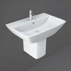 RAK Summit Basin and Semi Pedestal 500mm Wide - 1 Tap Hole