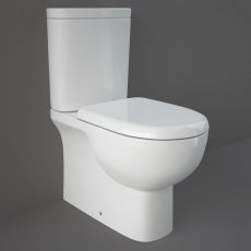 RAK Tonique Close Coupled BTW Toilet with Soft Close Wrapover Seat