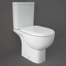 RAK Tonique Close Coupled Open Back Toilet with Soft Close Wrapover Seat