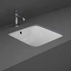 RAK Variant Square Undermount Countertop Basin 415mm Wide - 0 Tap Hole