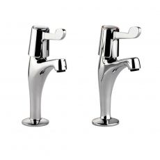 Leisure Aquapillar Kitchen Sink Taps Lever Handles Pair - Chrome