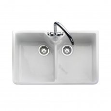 Rangemaster Classic Belfast 2.0 Bowl Ceramic Kitchen Sink 800mm L x 500mm W - White
