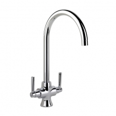 Rangemaster Cruciform Dual Lever Kitchen Sink Mixer Tap - Chrome