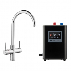 Rangemaster Geo Intense 4 in 1 Kitchen Sink Tap and Boiler - Chrome