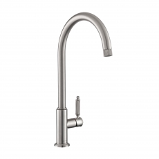 Rangemaster Hemlock Single Lever Kitchen Sink Mixer Tap - Brushed Nickel