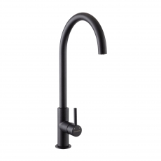 Rangemaster Igneous Granite Single Lever Kitchen Sink Mixer Tap - Ash Black