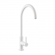 Rangemaster Igneous Granite Single Lever Kitchen Sink Mixer Tap - Crystal White