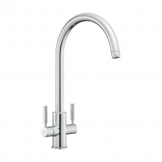 Rangemaster Intense Dual Lever Kitchen Sink Mixer Tap - Chrome