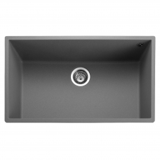 Rangemaster Oridian 1.0 Bowl Undermount Kitchen Sink with Waste Kit 760mm L x 440mm W - Concrete