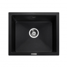 Rangemaster Paragon Igneous Granite 1.0 Bowl Undermount Kitchen Sink 533mm x 457mm