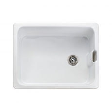 Leisure Primrose 1.0 Bowl Ceramic Kitchen Sink 595mm L x 455mm W - White
