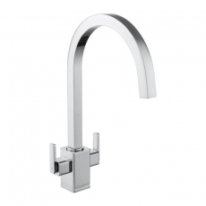 Rangemaster Quad Dual Lever Kitchen Sink Mixer Tap - Chrome
