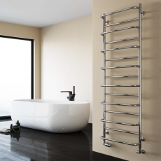 Reina Belbo Polished Stainless Steel Designer Heated Towel Rail