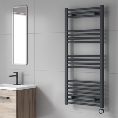 Reina Capo Anthracite Electric Heated Towel Rail